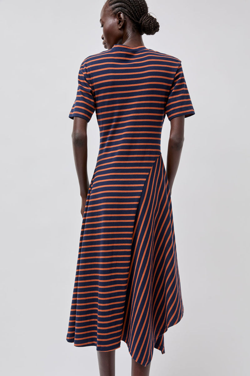 No.6 Martine Dress in Navy Stripe