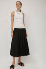 No.6 Mel Skirt in Black Nylon