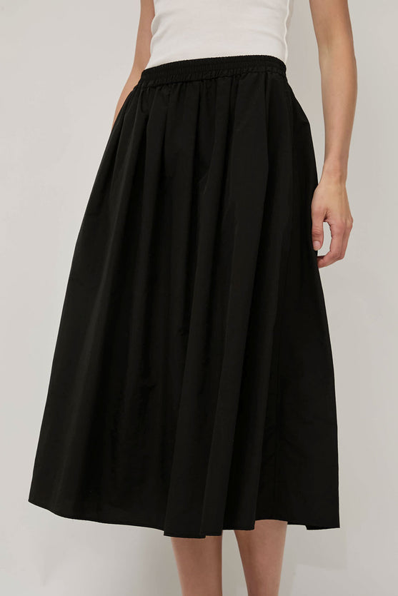 No.6 Mel Skirt in Black Nylon