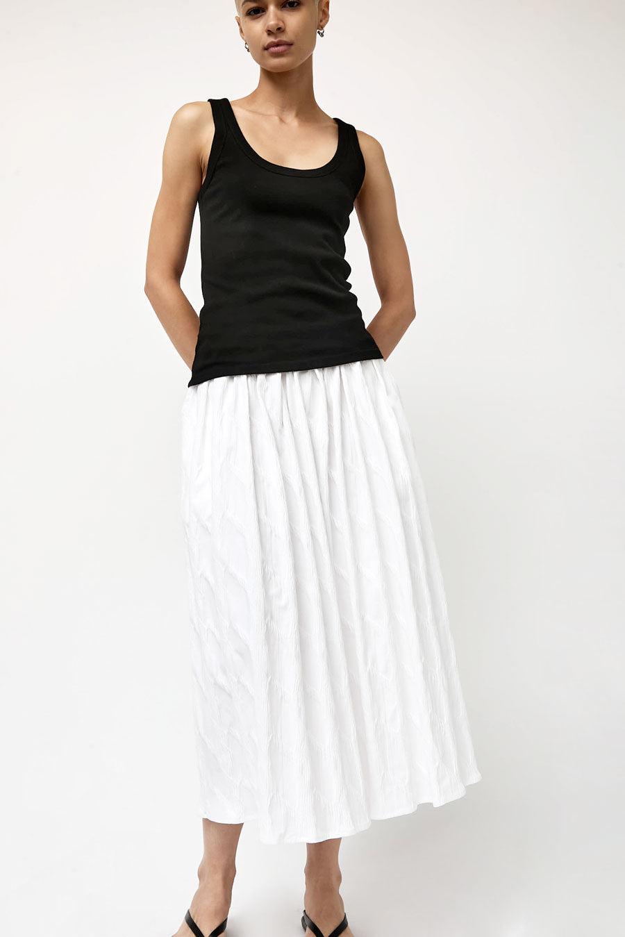 No.6 Mel Skirt in Texturized White