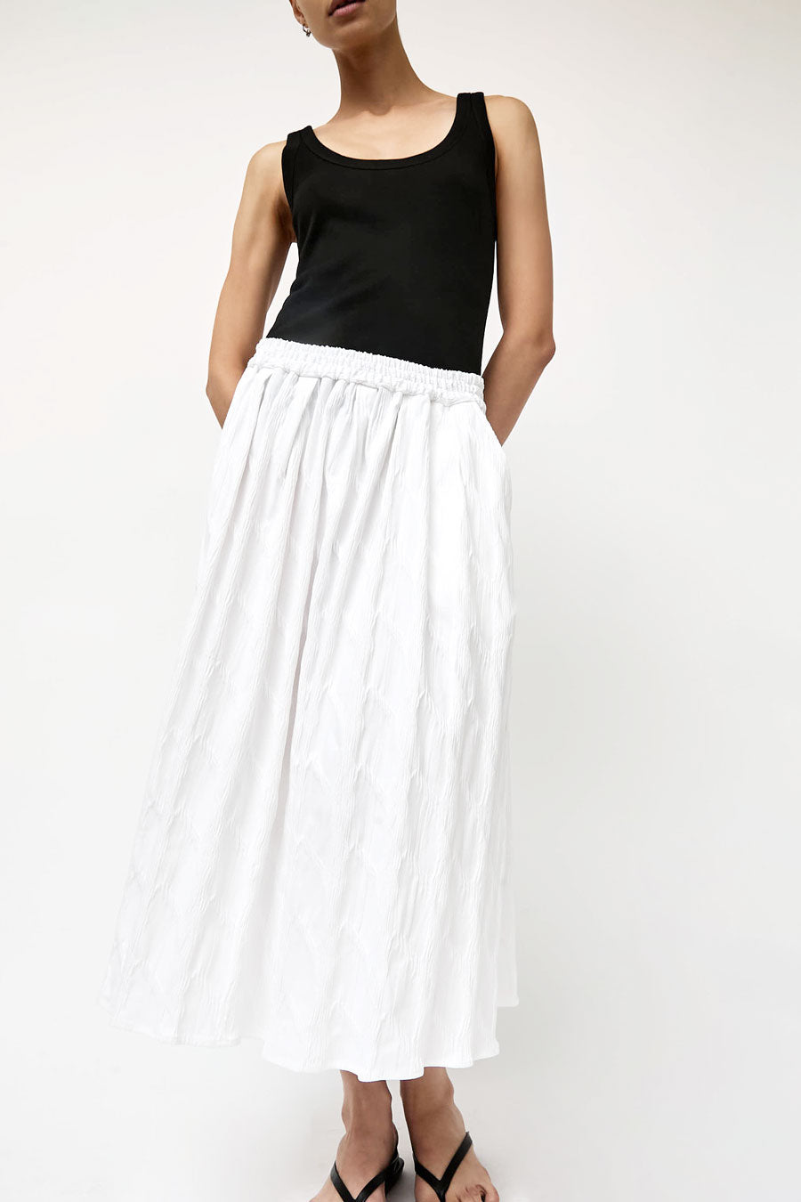 No.6 Mel Skirt in Texturized White