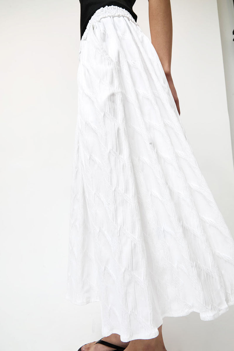 No.6 Mel Skirt in Texturized White