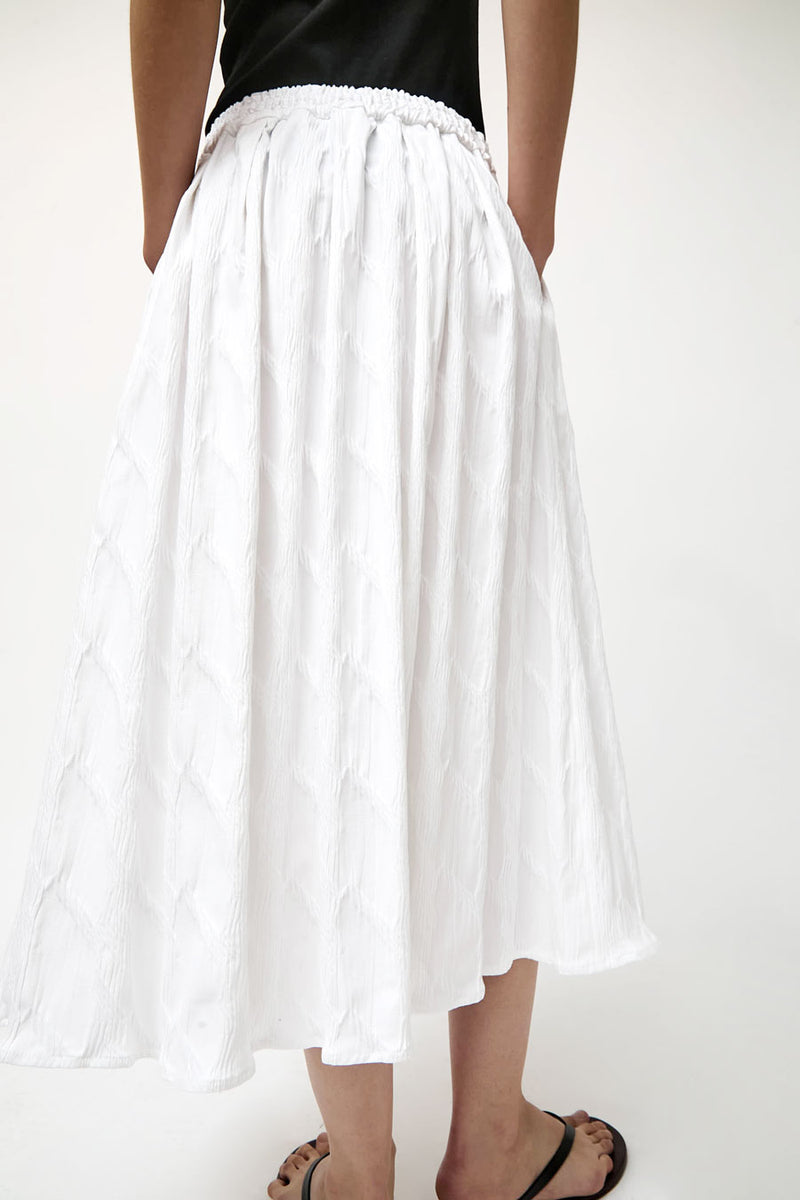 No.6 Mel Skirt in Texturized White