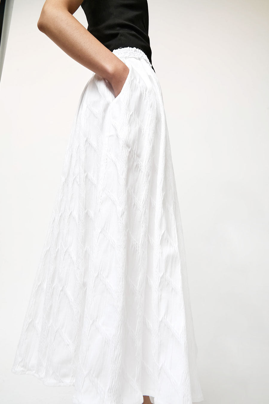 No.6 Mel Skirt in Texturized White