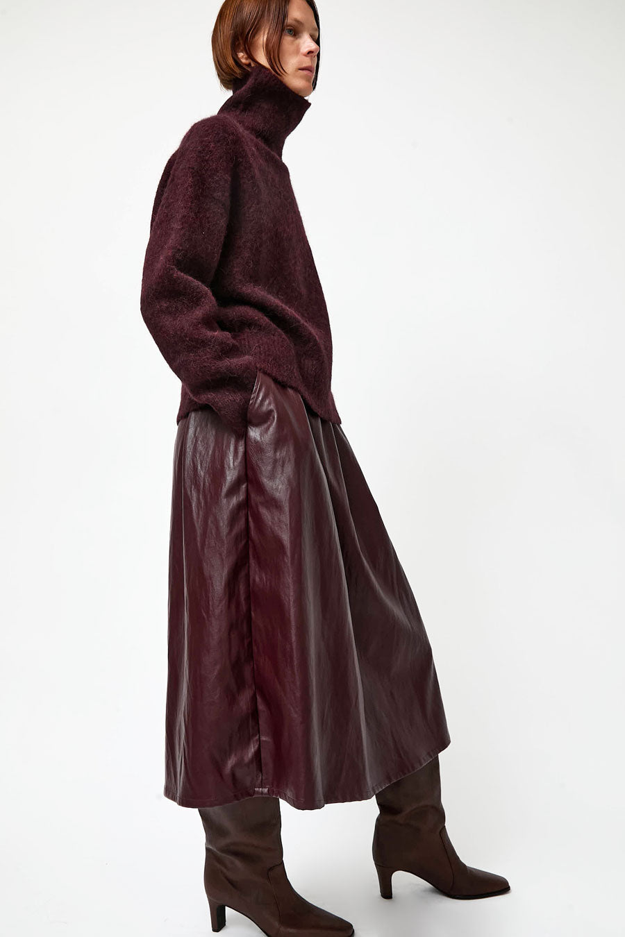 No.6 Mel Skirt in Bordeaux