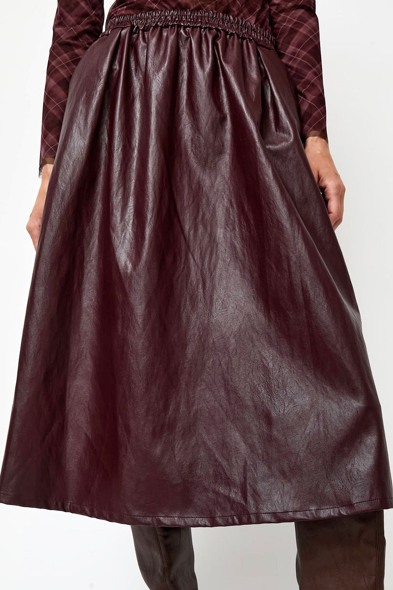 No.6 Mel Skirt in Bordeaux