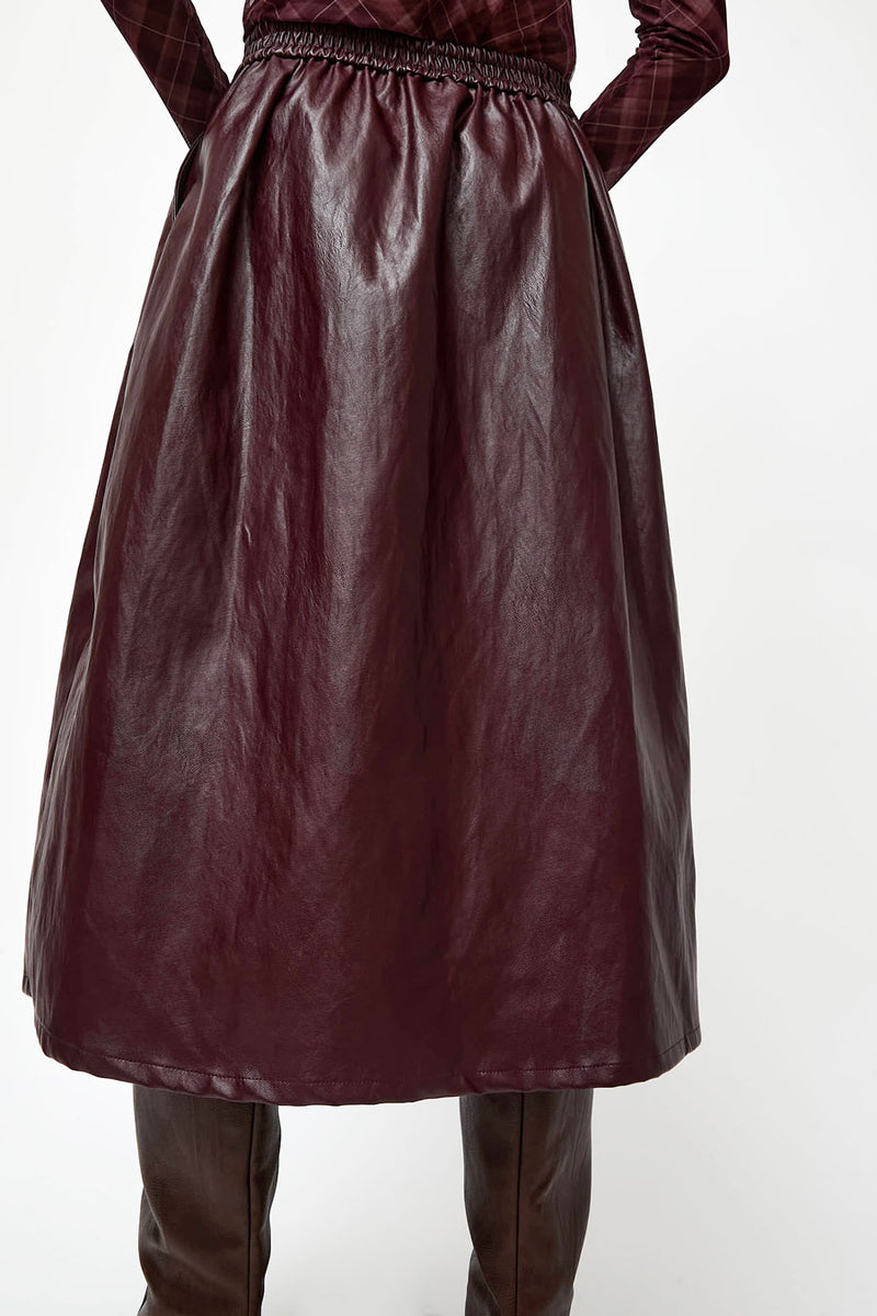 No.6 Mel Skirt in Bordeaux