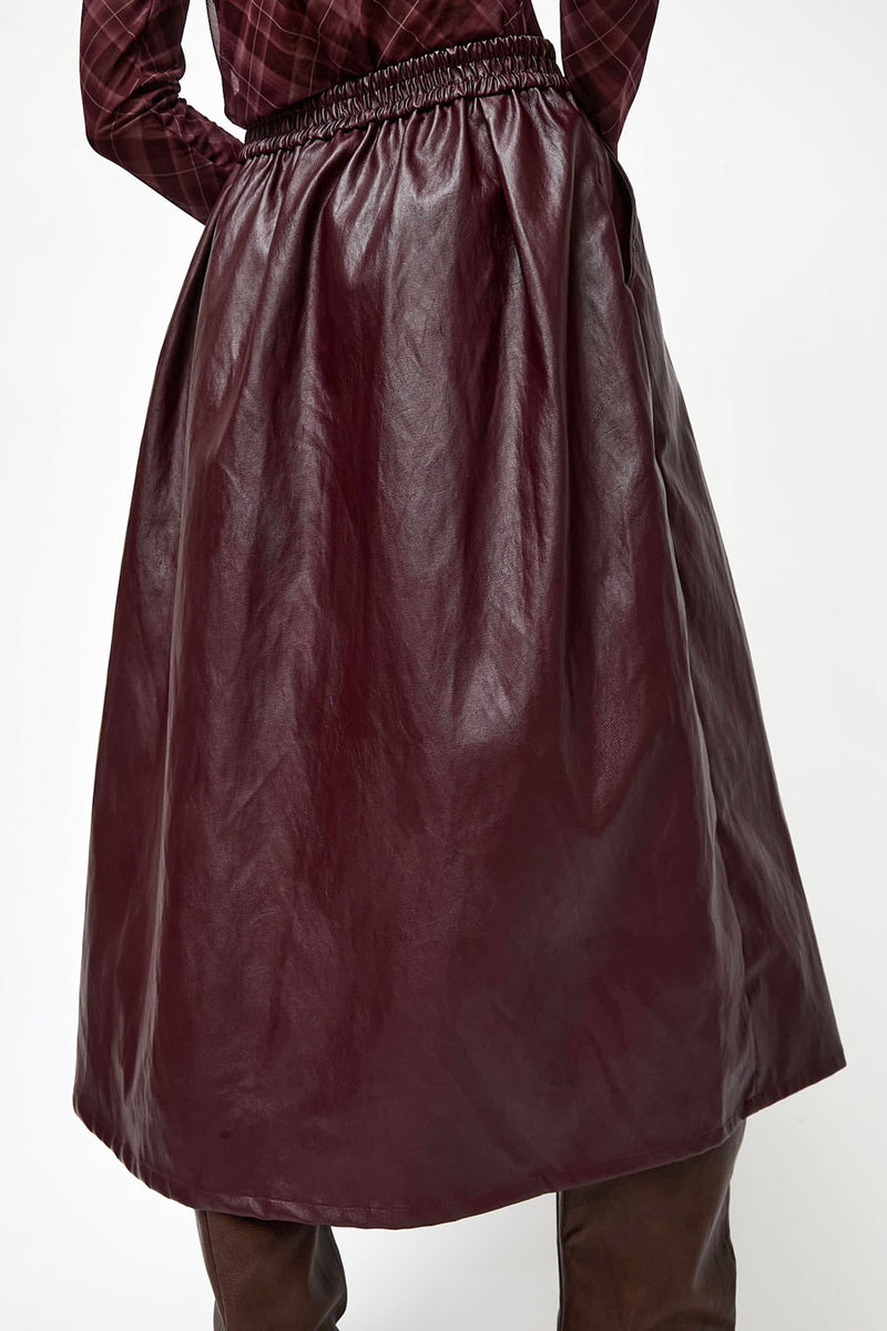 No.6 Mel Skirt in Bordeaux