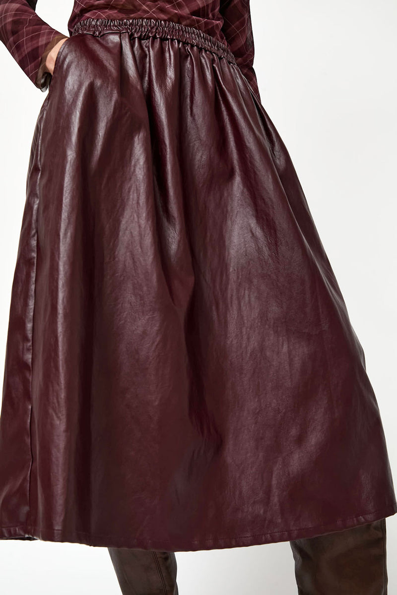 No.6 Mel Skirt in Bordeaux