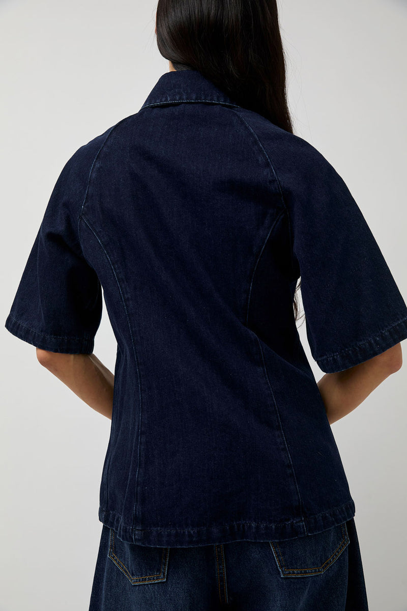 No.6 Memphis Top in Indigo