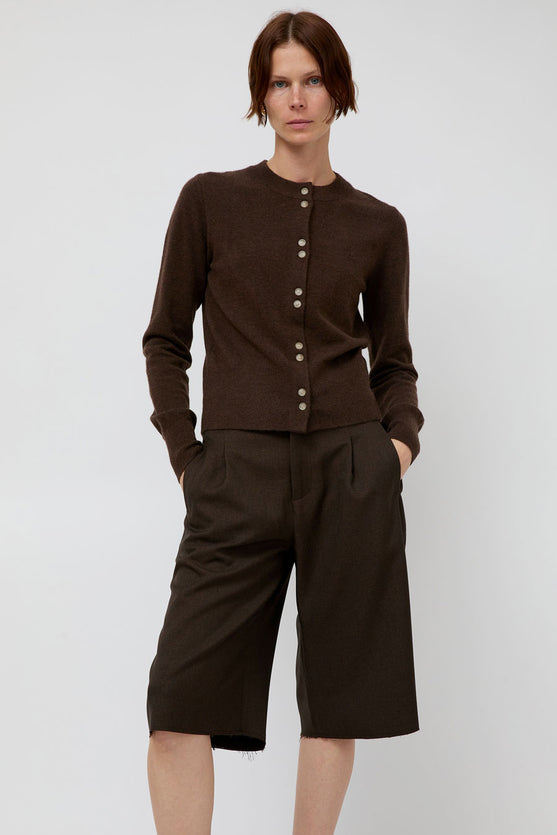 No.6 Micki Cardigan in Coffee