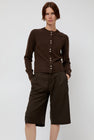 No.6 Micki Cardigan in Coffee