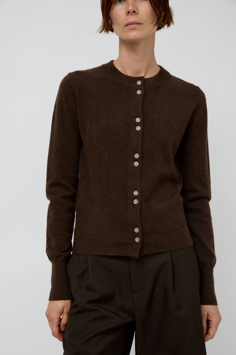 No.6 Micki Cardigan in Coffee