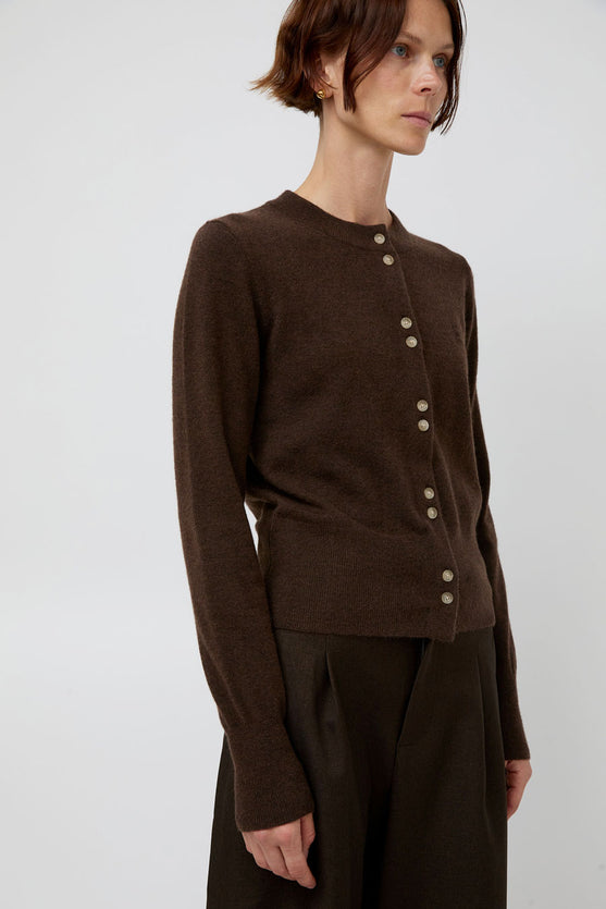 No.6 Micki Cardigan in Coffee