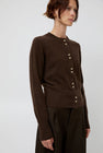 No.6 Micki Cardigan in Coffee