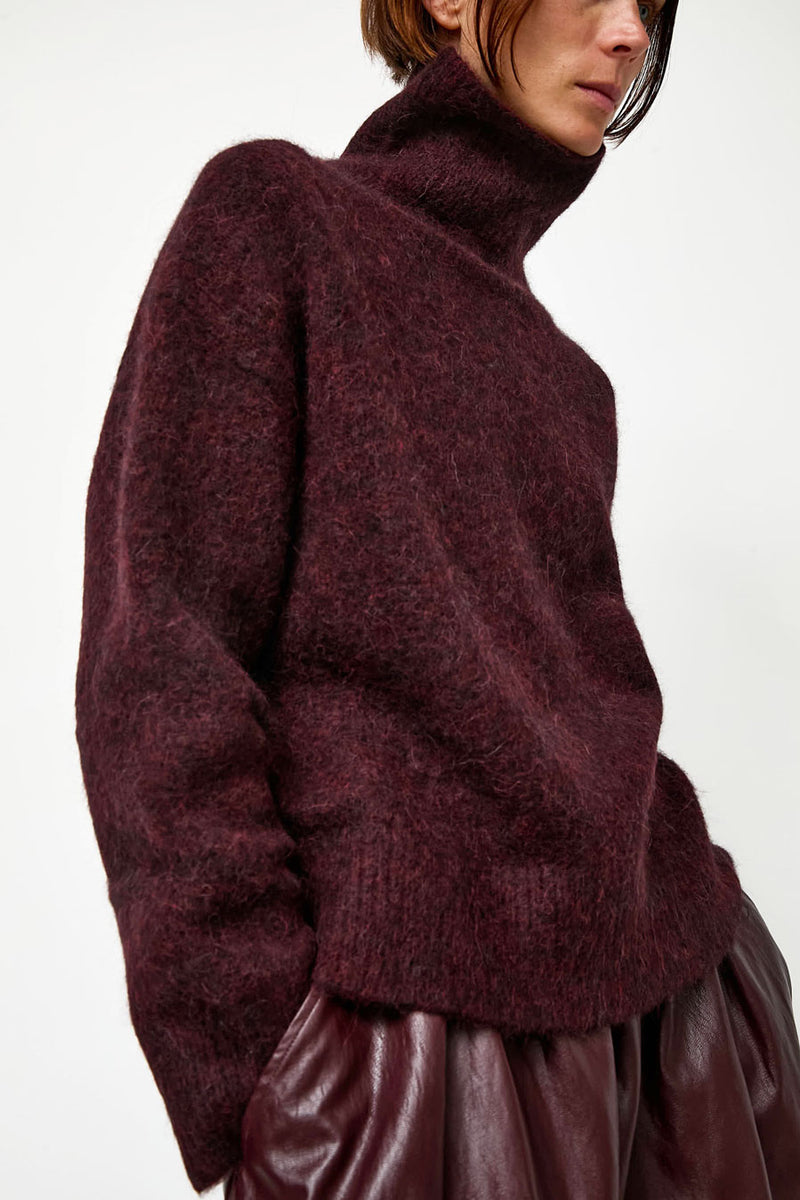 No.6 Miles Sweater in Bordeaux