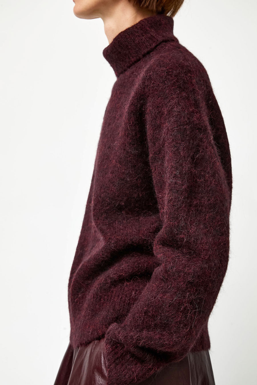 No.6 Miles Sweater in Bordeaux