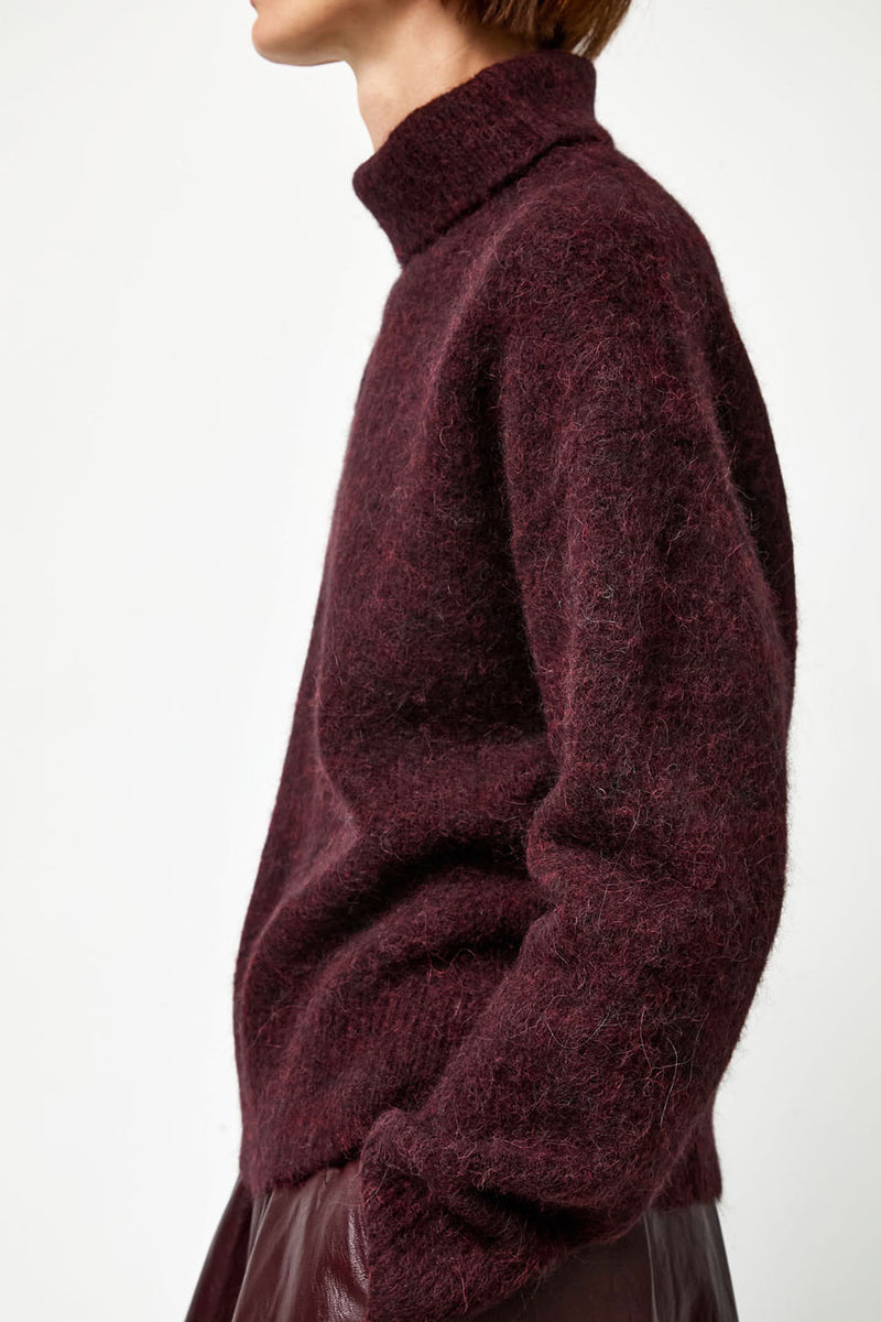 No.6 Miles Sweater in Bordeaux