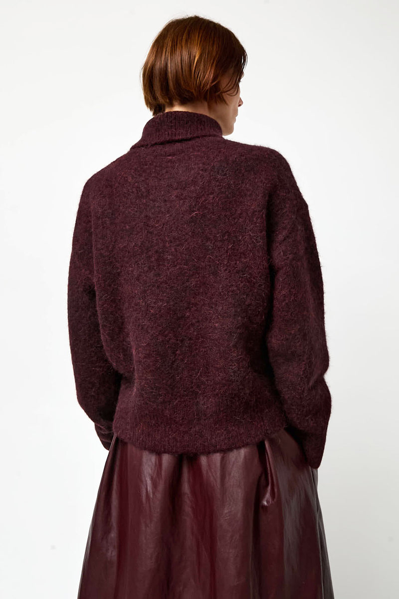 No.6 Miles Sweater in Bordeaux