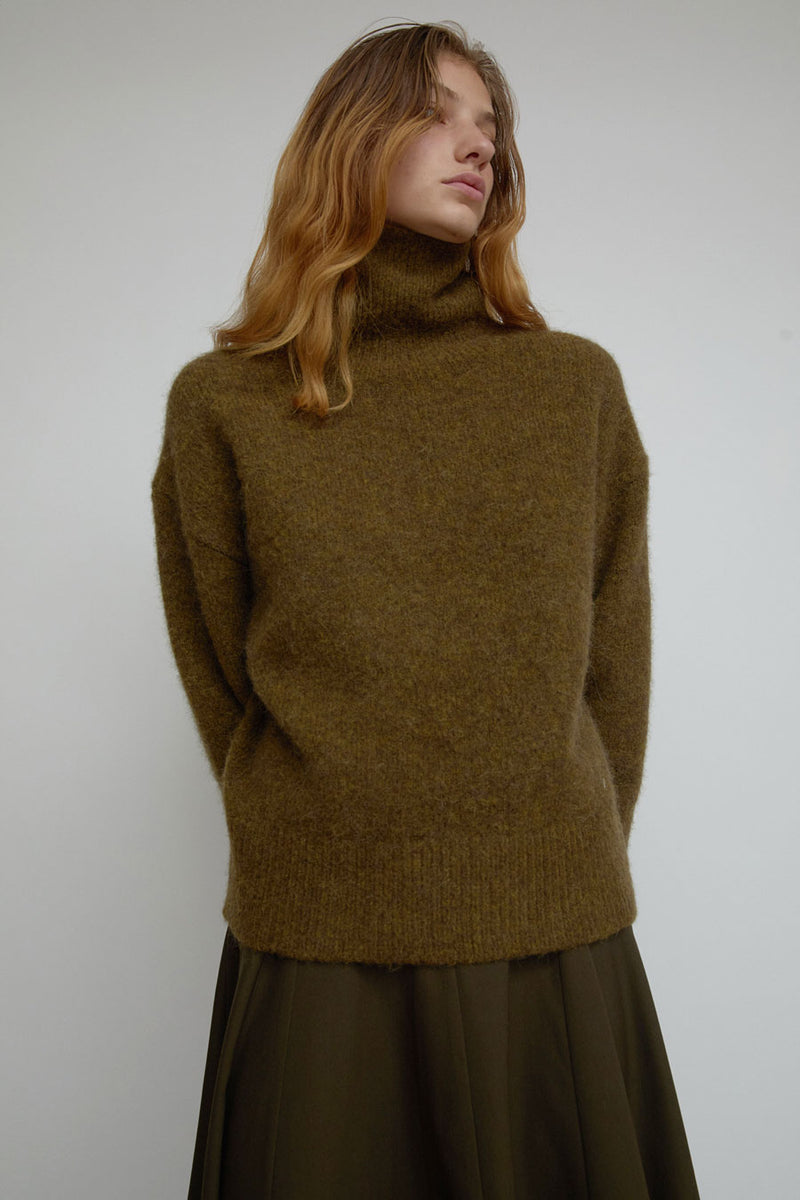 No.6 Miles Sweater in Khaki