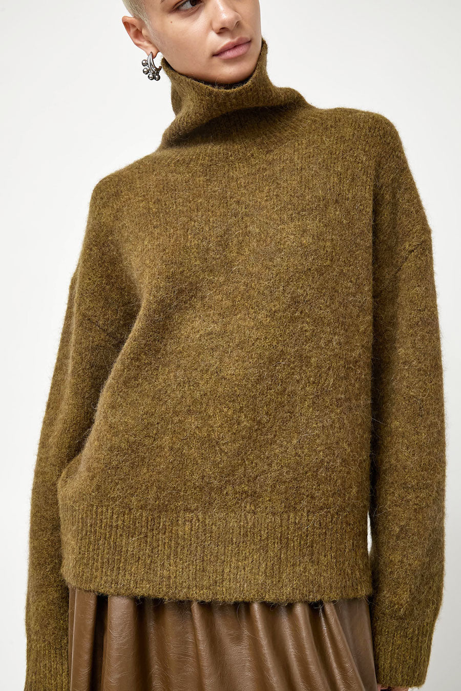 No.6 Miles Sweater in Khaki
