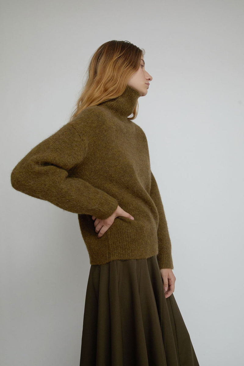 No.6 Miles Sweater in Khaki