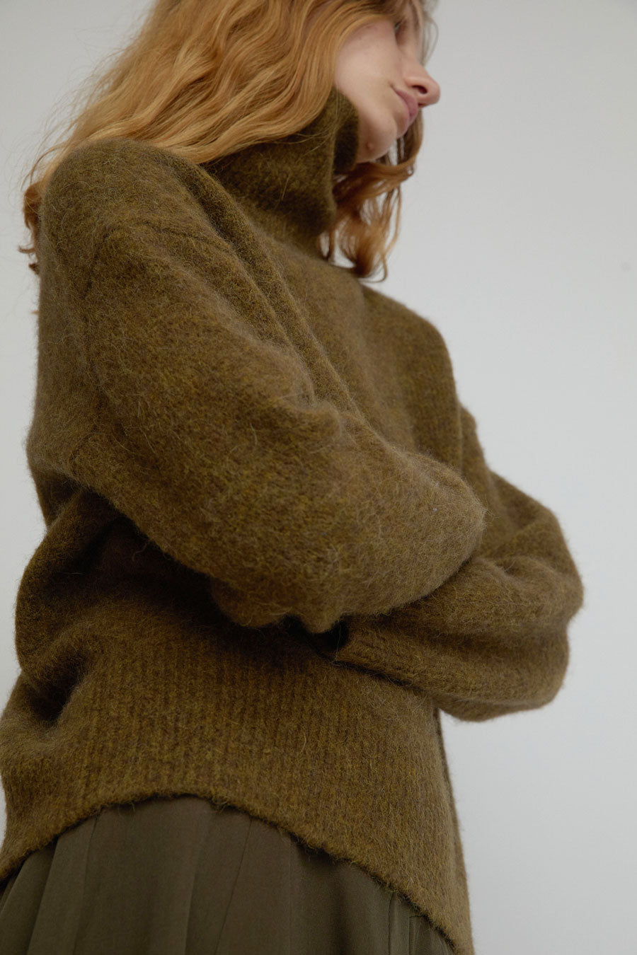 No.6 Miles Sweater in Khaki