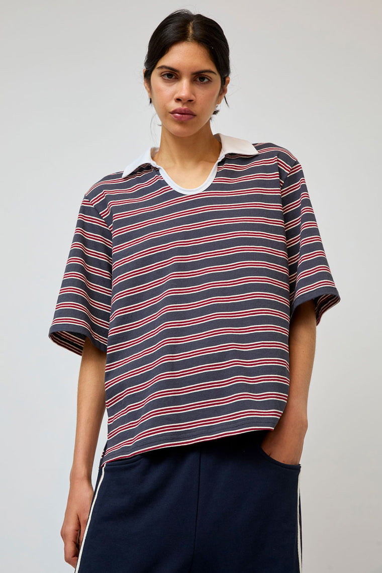 No.6 Milos Top in Navy Stripe