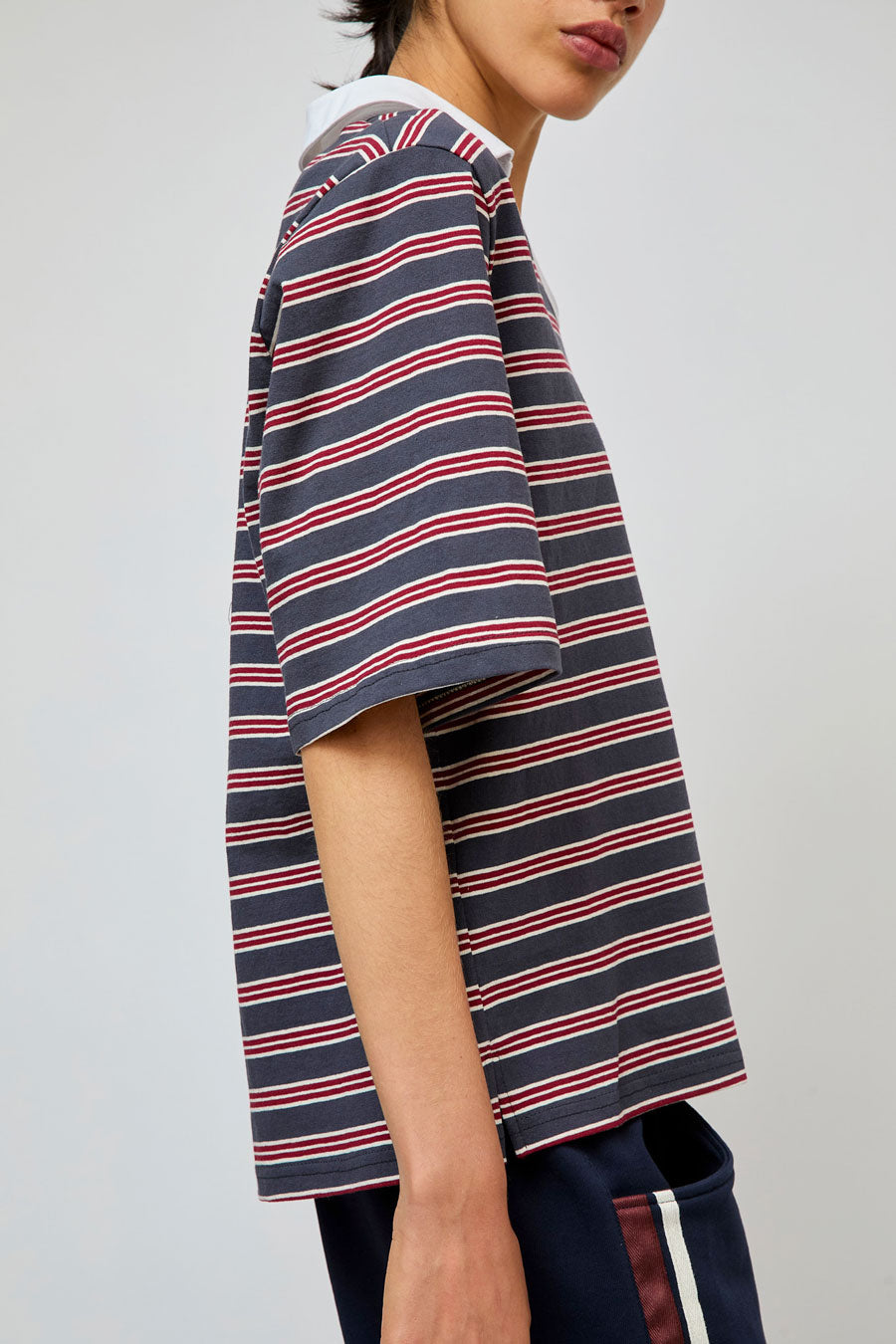 No.6 Milos Top in Navy Stripe