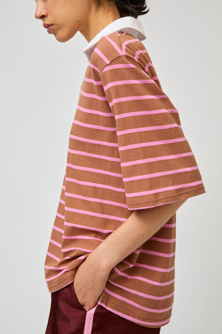 No.6 Milos Top in Tan Stripe