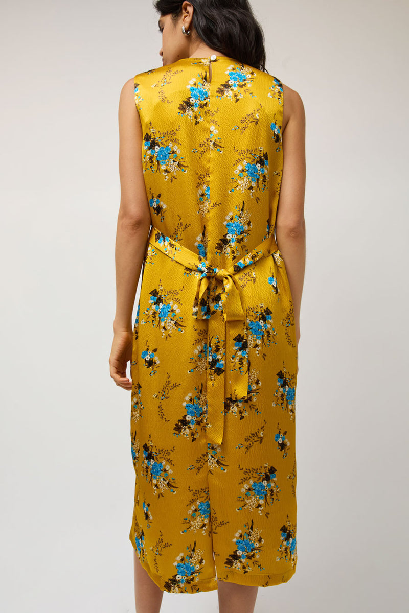 No.6 Mona Dress in Yellow and Blue Floral
