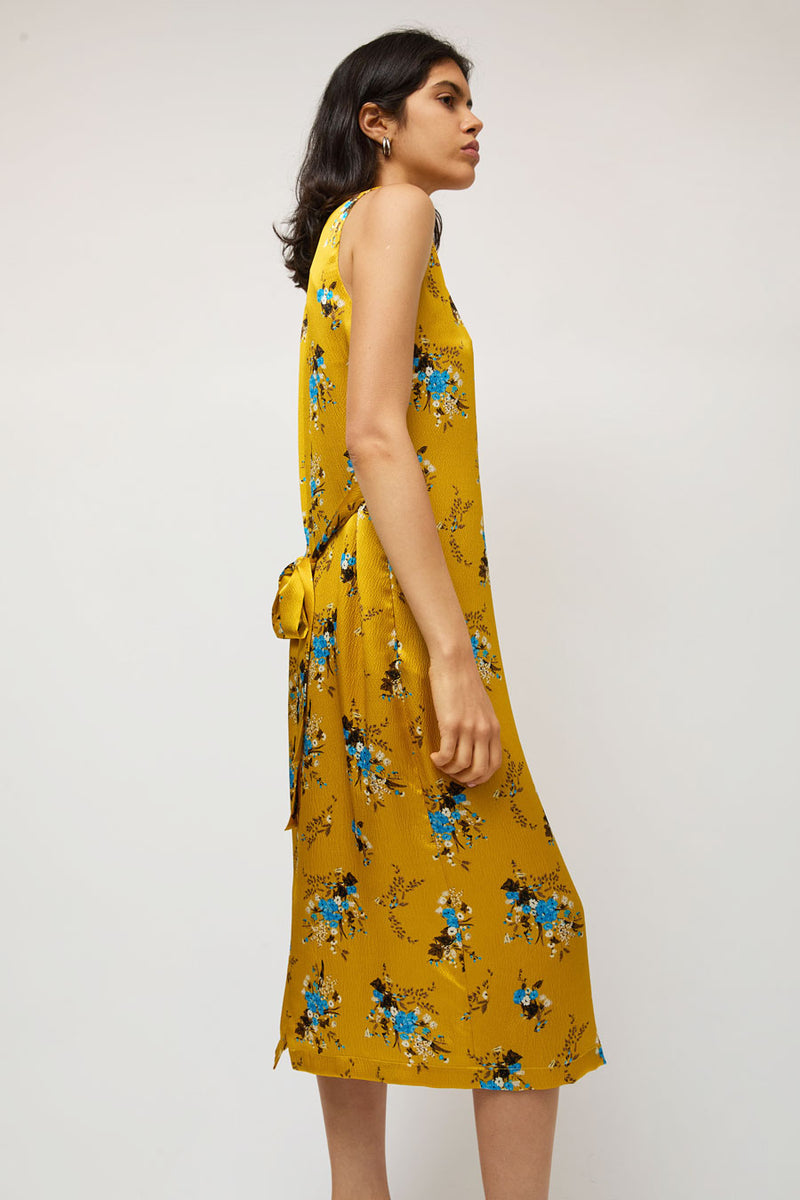 No.6 Mona Dress in Yellow and Blue Floral