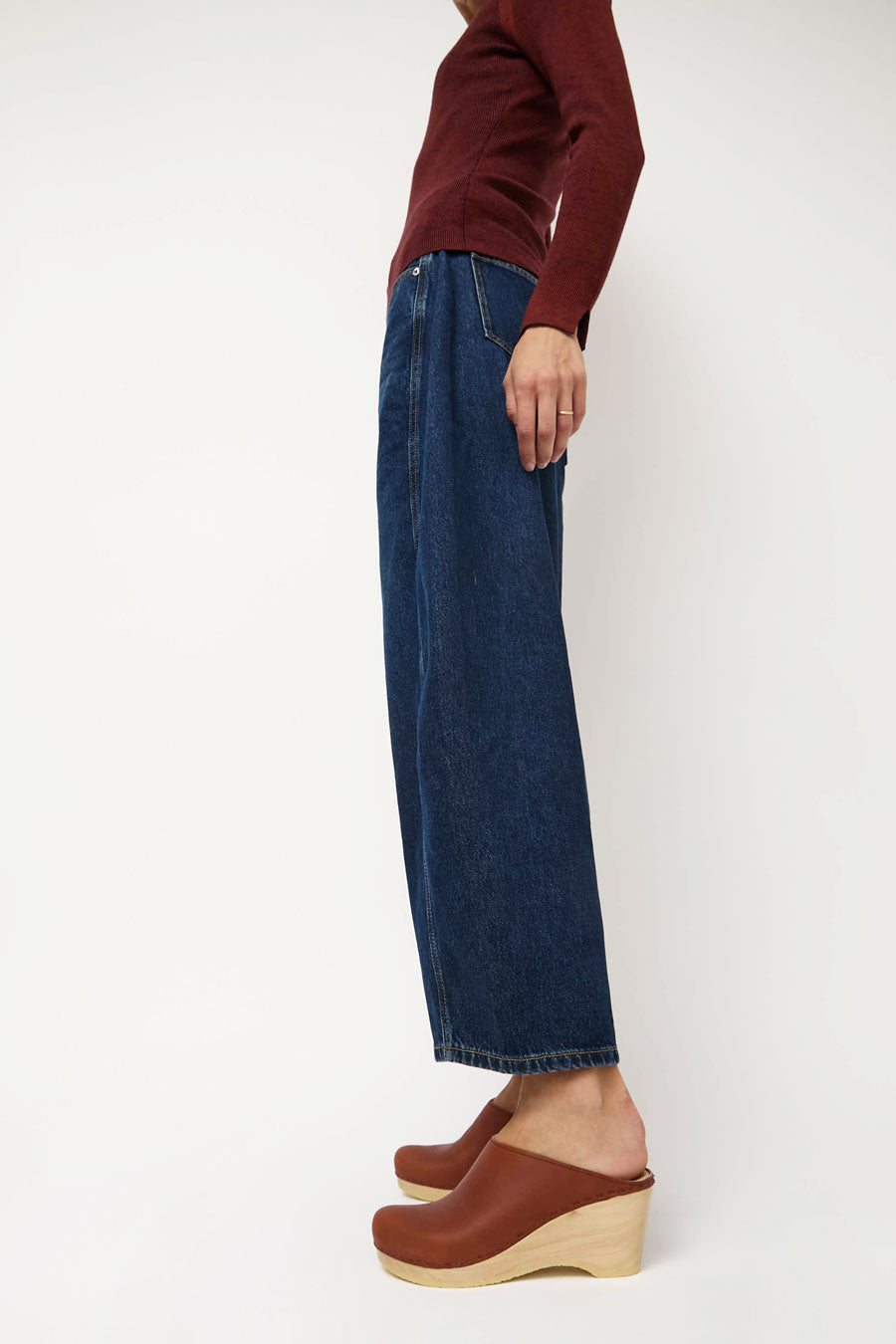 No.6 New School Clog on Wedge in Bourbon