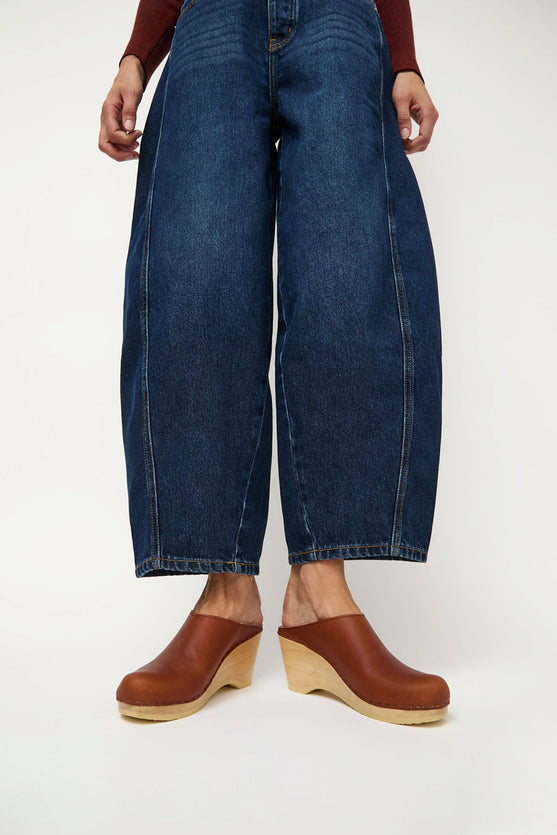 No.6 New School Clog on Wedge in Bourbon