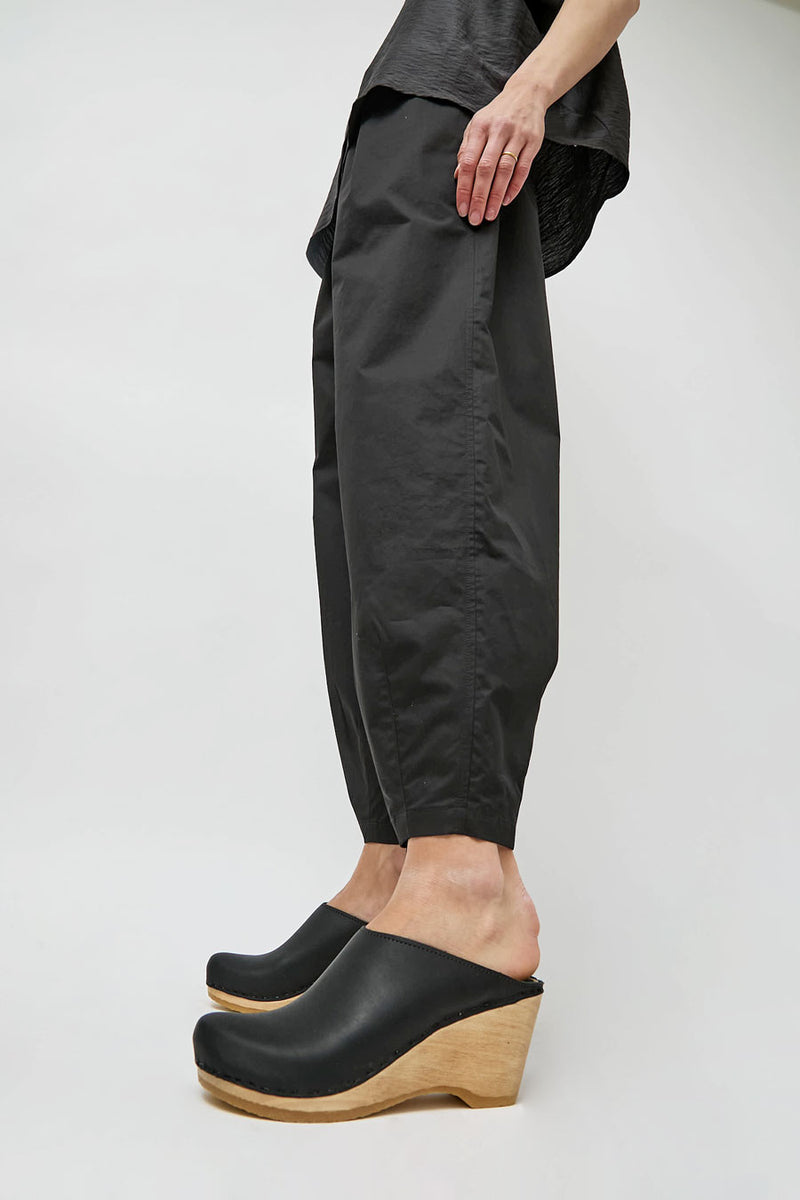 No.6 New School Clog on Wedge in Black