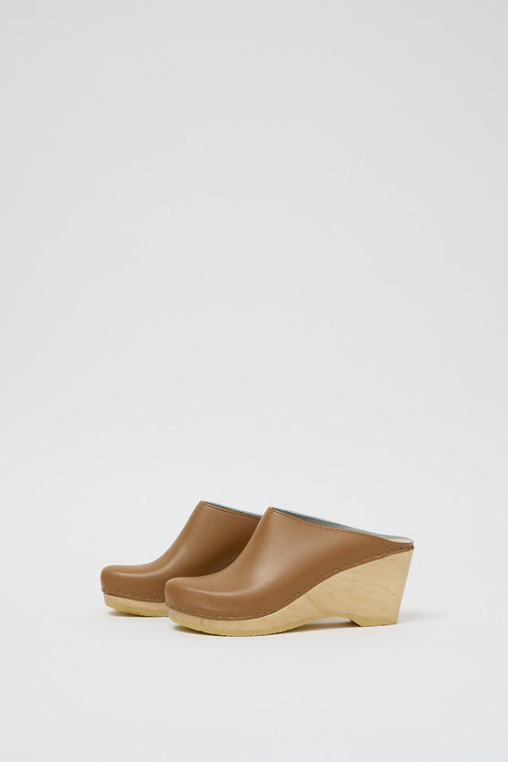 No.6 New School Clog on Wedge in Khaki