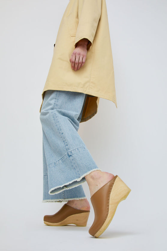 No.6 New School Clog on Wedge in Khaki