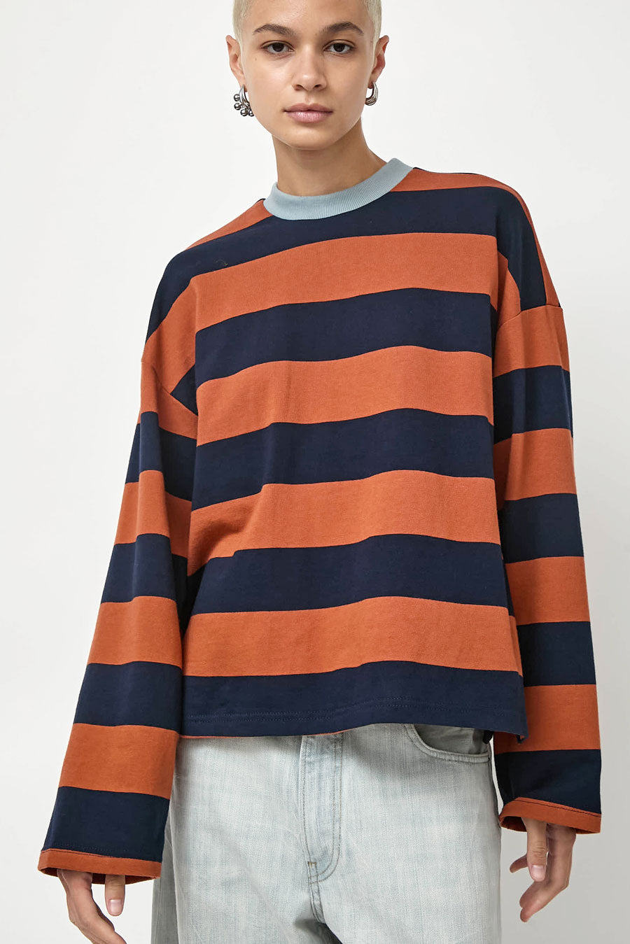 No.6 Nora Top in Rust Stripe