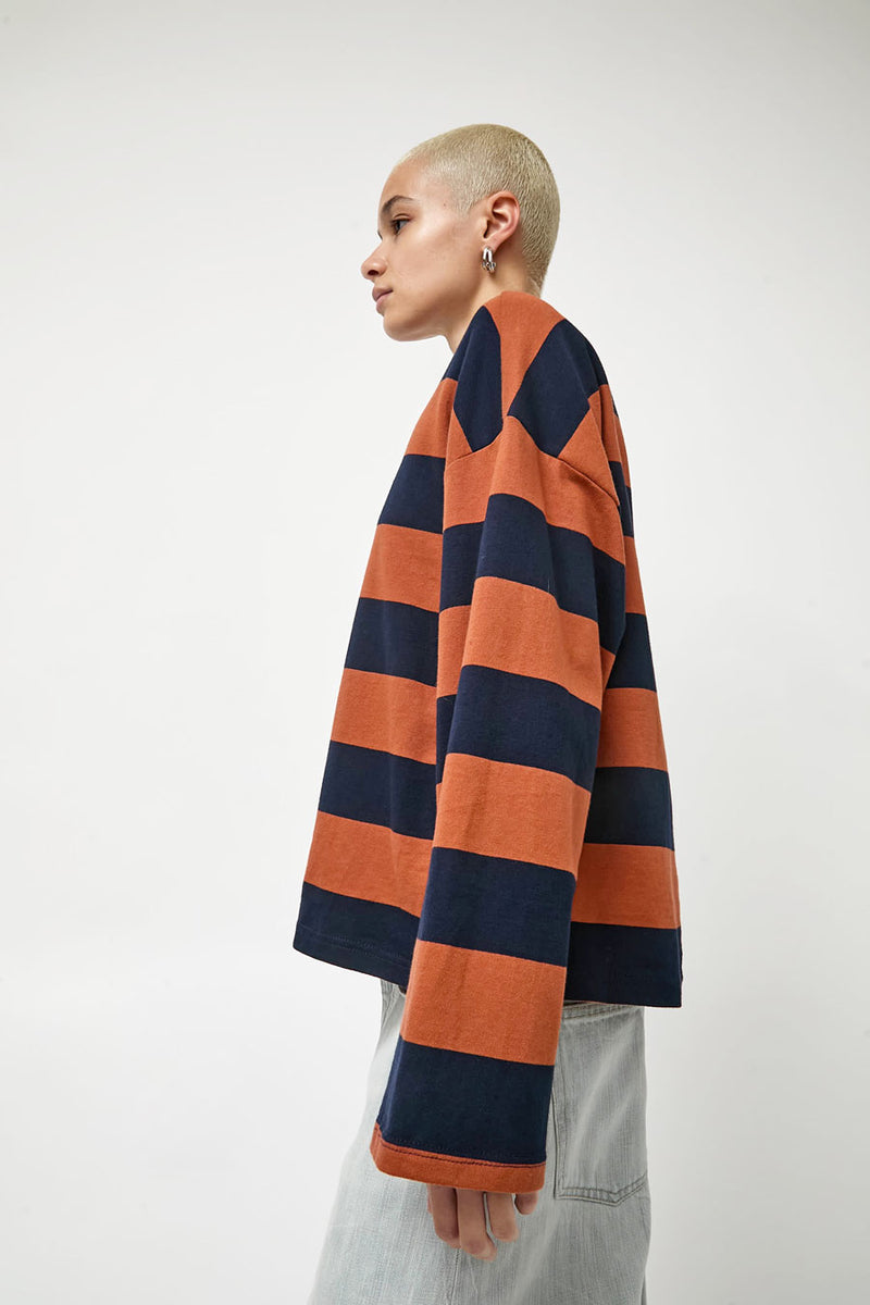 No.6 Nora Top in Rust Stripe