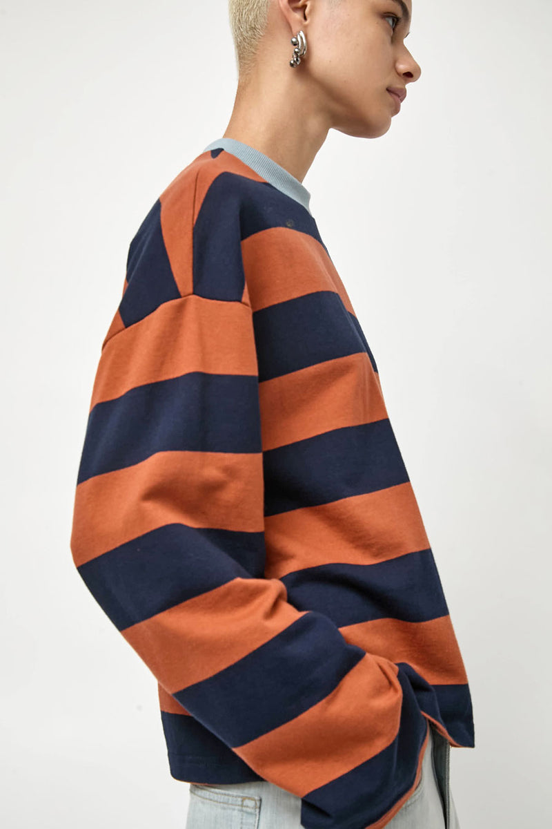 No.6 Nora Top in Rust Stripe