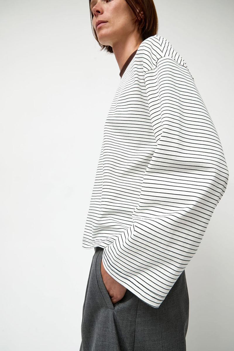 No.6 Nora Top in White Stripe
