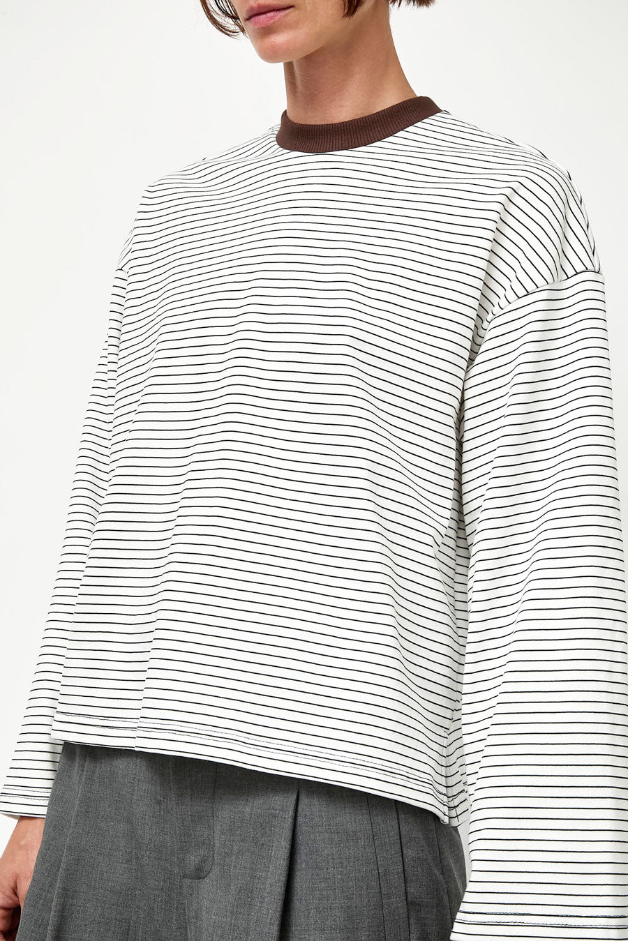No.6 Nora Top in White Stripe
