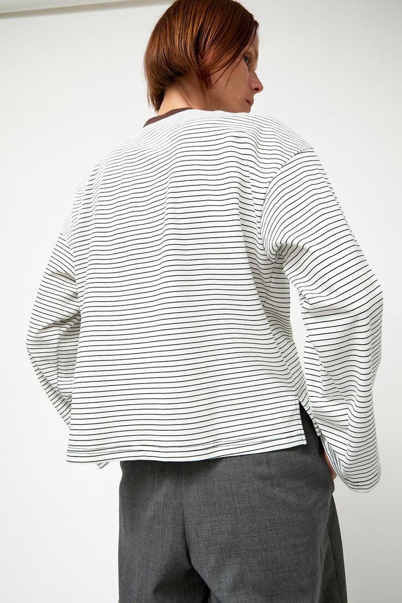 No.6 Nora Top in White Stripe