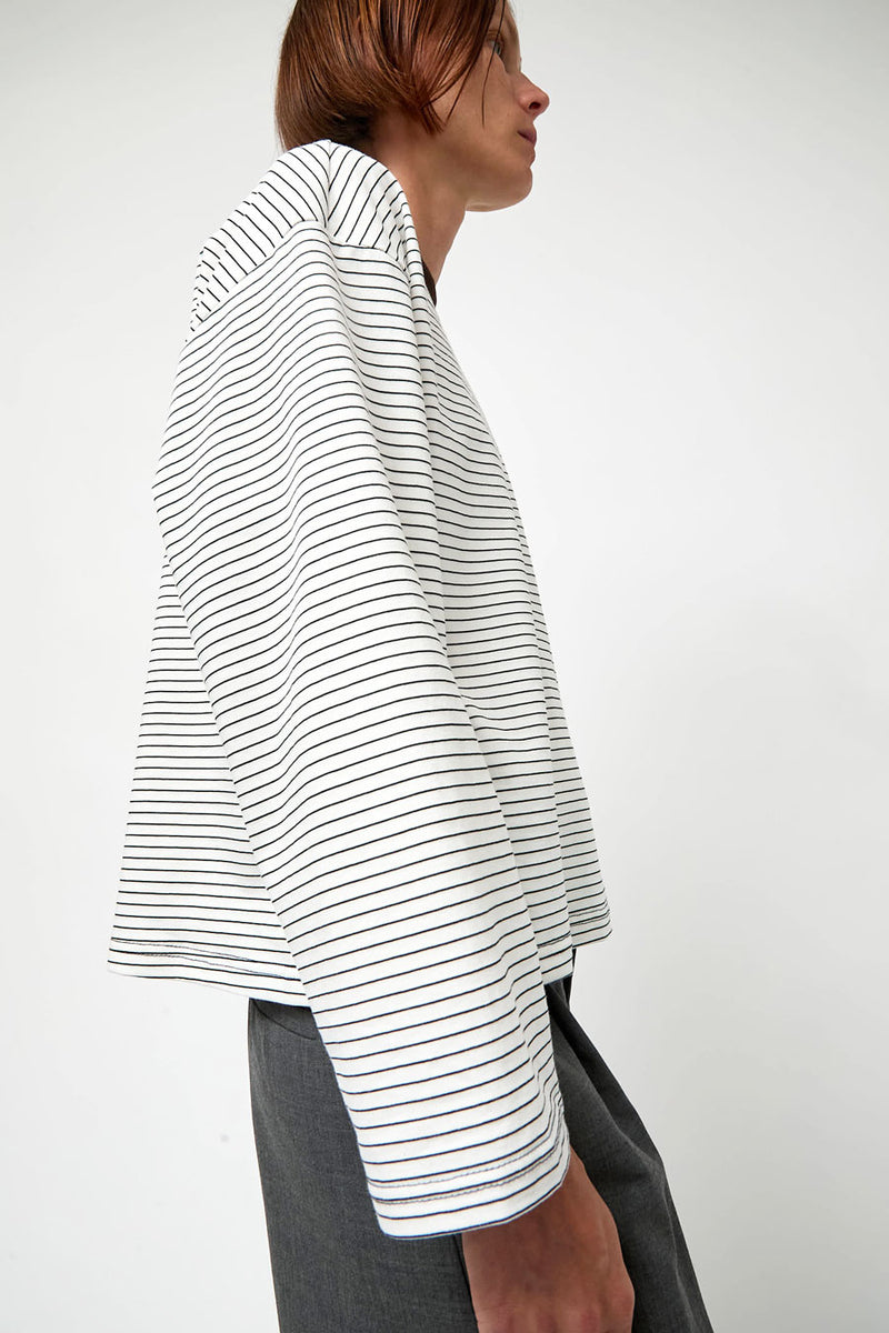 No.6 Nora Top in White Stripe