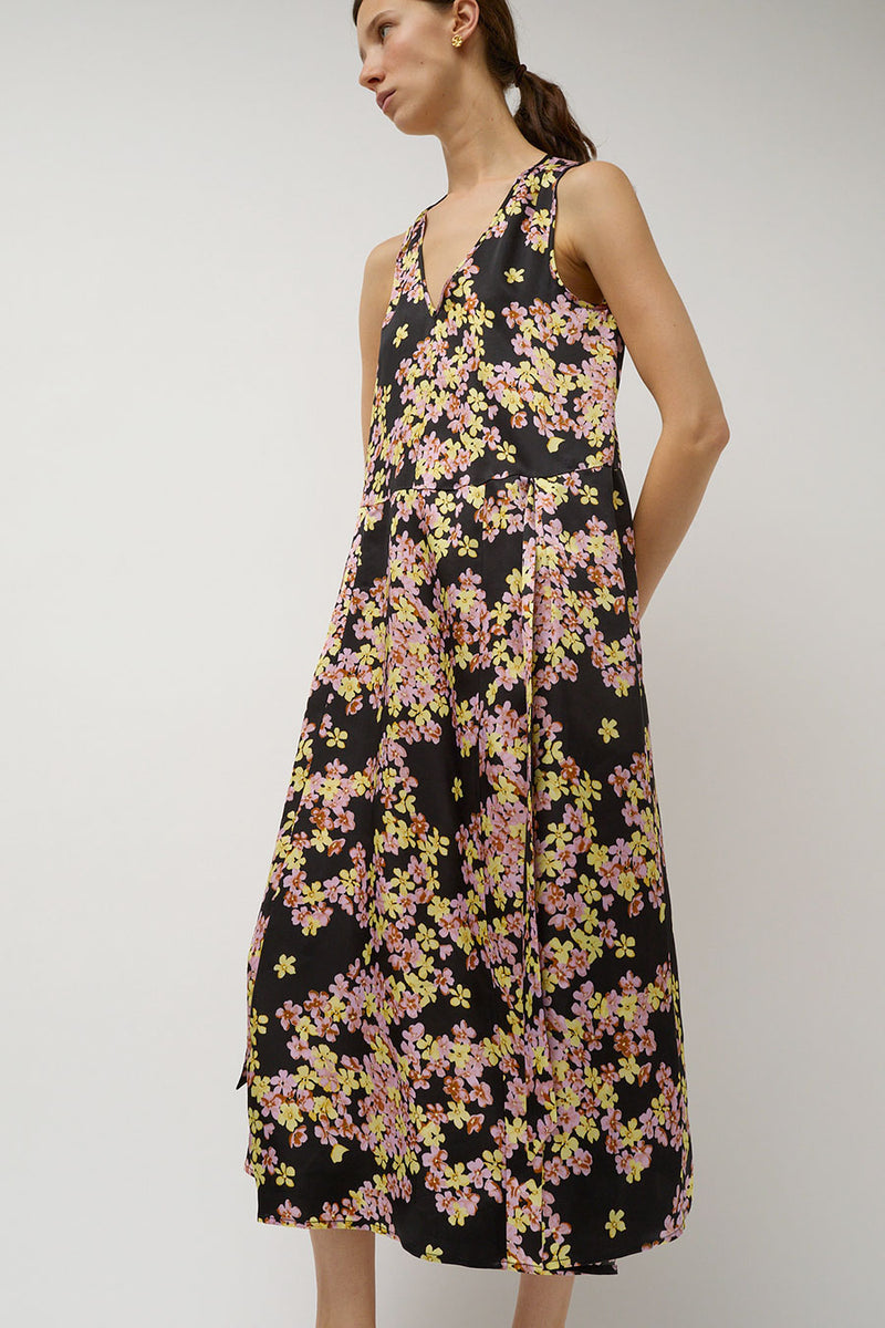 No.6 Orlean Dress in Black Pansy