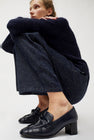 No.6 Philippe Heeled Loafer in Navy