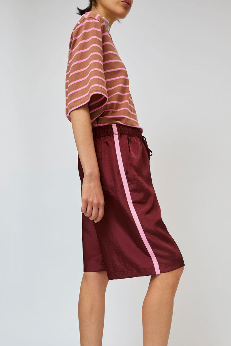 No.6 Polo Short in Garnet