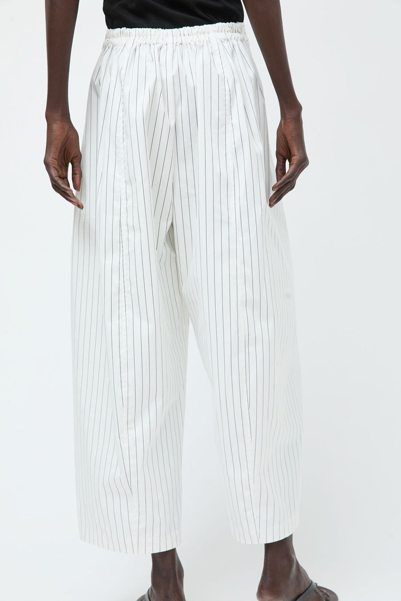 No.6 Porter Pant in White Pinstripe