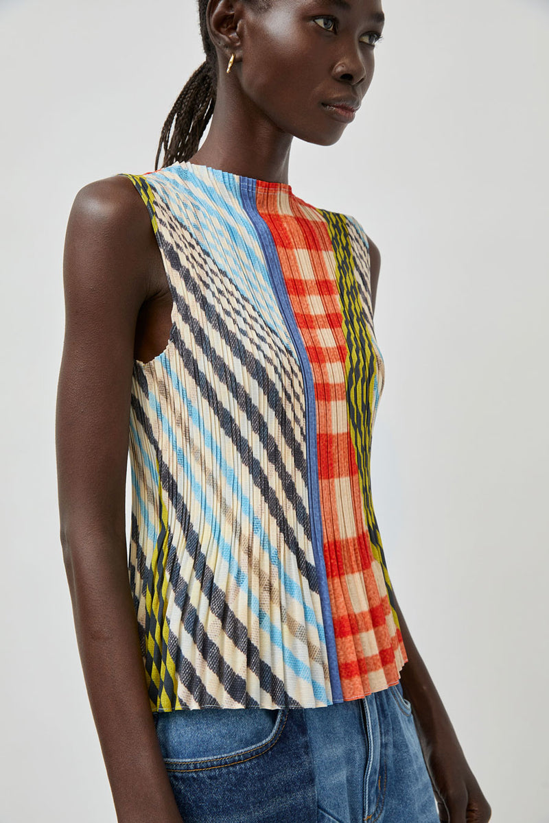 No.6 Rae Tank in Plaid