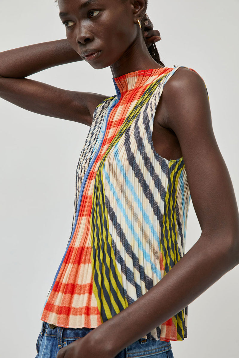 No.6 Rae Tank in Plaid